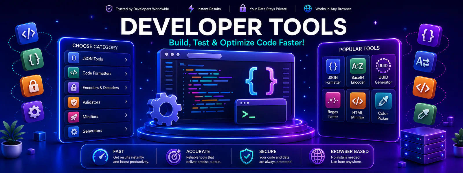 Free online developer tools diagram workspace layout